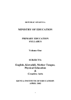 Kenya Primary Volume-One (Language).pdf